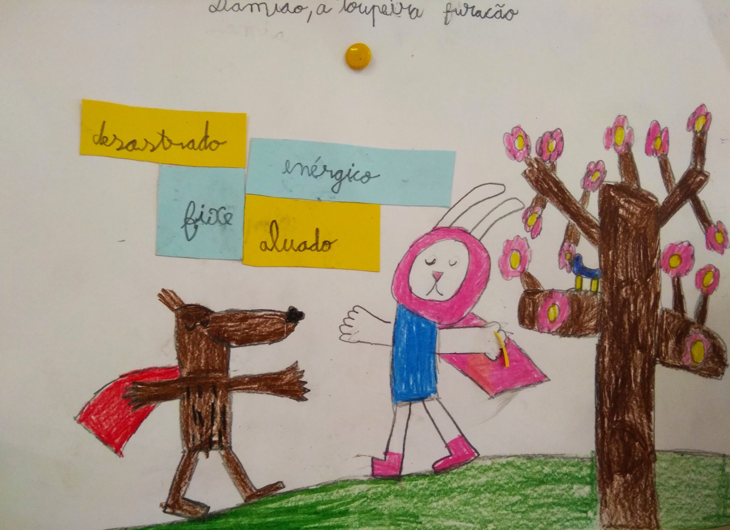 Damião, a Toupeira Furacão e os alunos do 2.ºB da EB1 do Parque
